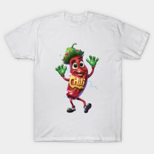 Cute Cartoon Chili T-Shirt